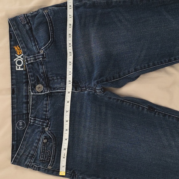 FOX Junior's Size 7 Dark Blue Skinny Jeans - Picture 6 of 8